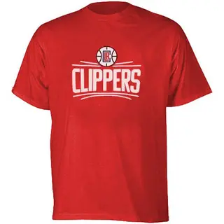 Men's Los Angeles Clippers Adidas Red Primary Logo T-Shirt -