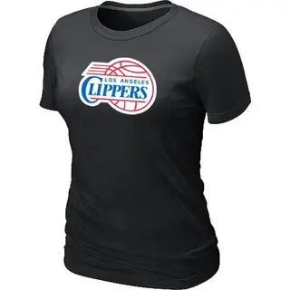Women's Los Angeles Clippers Black Big & Tall Primary Logo T-Shirt -