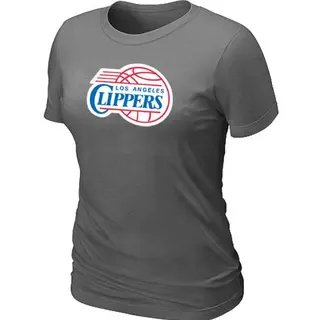 Women's Los Angeles Clippers Dark Grey Big & Tall Primary Logo T-Shirt -