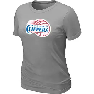 Women's Los Angeles Clippers Grey Big & Tall Primary Logo T-Shirt -