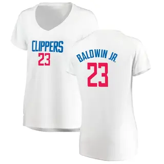 Women's Patrick Baldwin Jr. Los Angeles Clippers Fanatics Branded Fast Break White Jersey - Association Edition